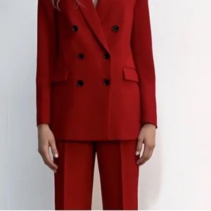 Brand new red XXL Zara trousers with tags